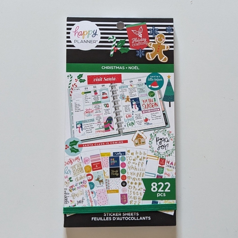 Happy Planner Christmas sticker book, new condition